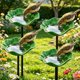 thumbnail image 1 of Estacas jardín flor metal hechas mano 4 uds baño pájaros estación riego abejas jardín, 1 of 7