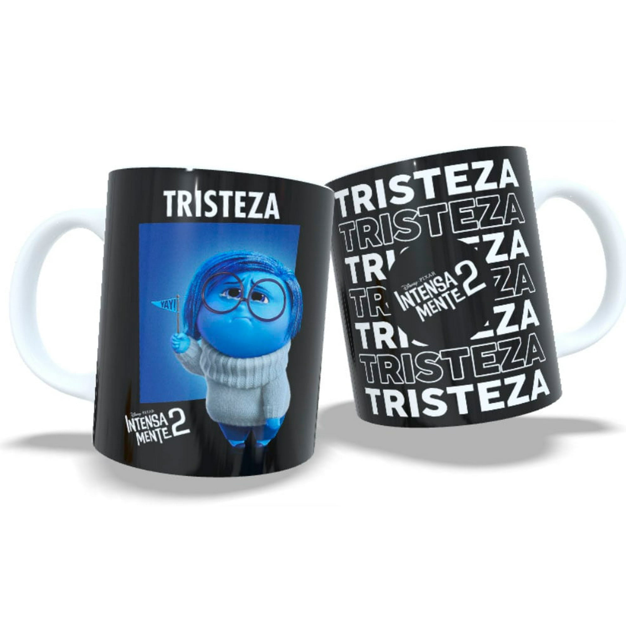 Arumistorechile - Tazon Taza Colección Intensamente 2 Tristeza Negro