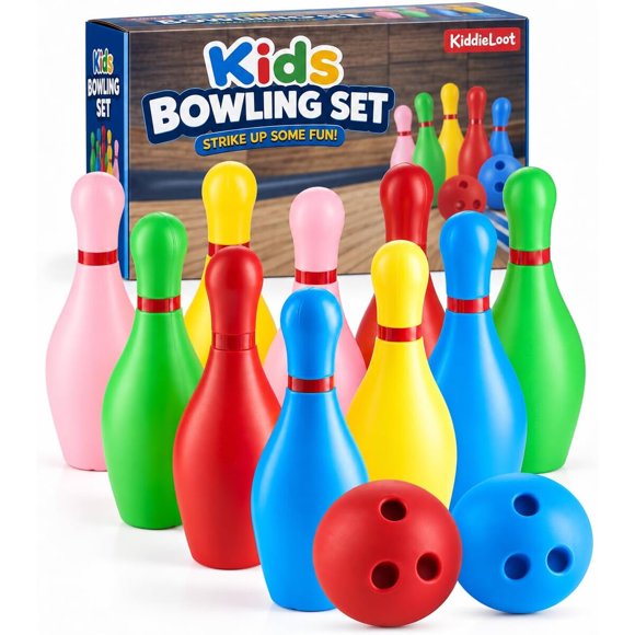 Juego de Bolos KiddieLoot, 10 Pines y 2 Bolas