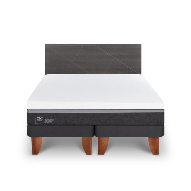 Cama Europea Europea Ortopedic Advance 2P Bd Respaldo Villarrica 2 Plaza Base Dividida