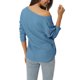 thumbnail image 3 of INSPIRE CHIC Suéter Ligero Casual Suelto de Manga Larga con Cuello en V de Punto de Waffle para Mujer M Azul, 3 of 6