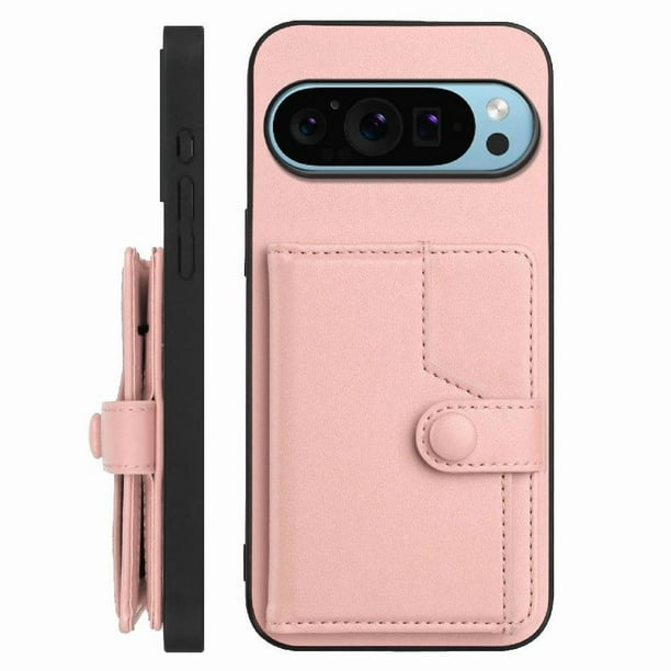 FOXDOCK Funda para Google PIXEL 9 Pro con Bloqueo RFID - Diseño Elegante con Cierre de Botón
