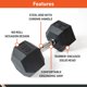 thumbnail image 3 of Mancuerna Body Sport 18 kg Hexagonal Recubierta de Goma, 3 of 9