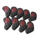 thumbnail image 1 of 9pcs Impermeable Cráneo Golf Hierro Cubierta De La Cabeza Club Putter Cubiertas De La Cubierta Para La Cabeza Rojo, 1 of 5