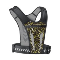 Magideal - Chaleco Para Correr, Bolsa Deportiva Con Tiras Reflectantes, Bolsillo En El Pecho, Chaleco De Hidratación Transpirable Para Ciclismo Al Aire Libre, Tr