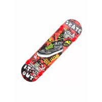 Genérico - Tabla Skate Madera Skate Nation 7 Láminas 32'', Negro