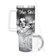 thumbnail image 3 of La Familia Esqueleto Espeluznante Bailando Vaso aislado de acero inoxidable con asa, diseño temático, regalo para familia, amigos y fans; incluye pajita y encaja en el portavasos estándar, 40 oz, 3 of 6