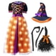 thumbnail image 4 of Disfraz de bruja naranja con luces LED – talla 3T – Spooktacular Creations, 4 of 6