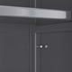 thumbnail image 3 of Open-door kitchen shelving Floor-to-ceiling multilevel household microwave storage cabinet bowls side cabinets cabinets Storage cabinets Grey color, 3 of 3