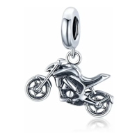 Genérico - Charm Dije Plata 925 Colgante Moto / Todojoyas