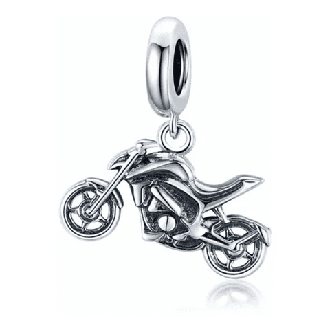 Genérico - Charm Dije Plata 925 Colgante Moto / Todojoyas
