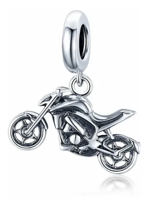 Genérico - Charm Dije Plata 925 Colgante Moto / Todojoyas