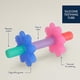 thumbnail image 4 of Tubo de dentición Itzy Ritzy Teensy Tube Teensy Tube, silicona, rosa, 4 of 7