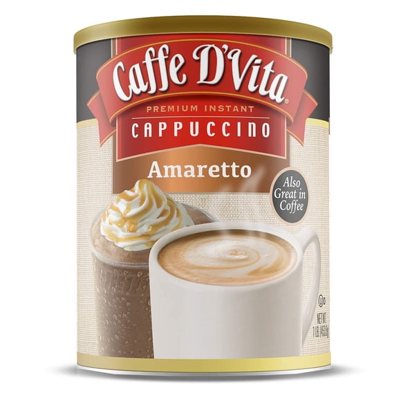 Café Caffe D'Vita Amaretto Cappuccino Instantáneo 454 g