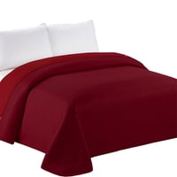 Mallorca - Cobertor California Burdeo Bicolor Reversible Sin Fundas 2 Plazas