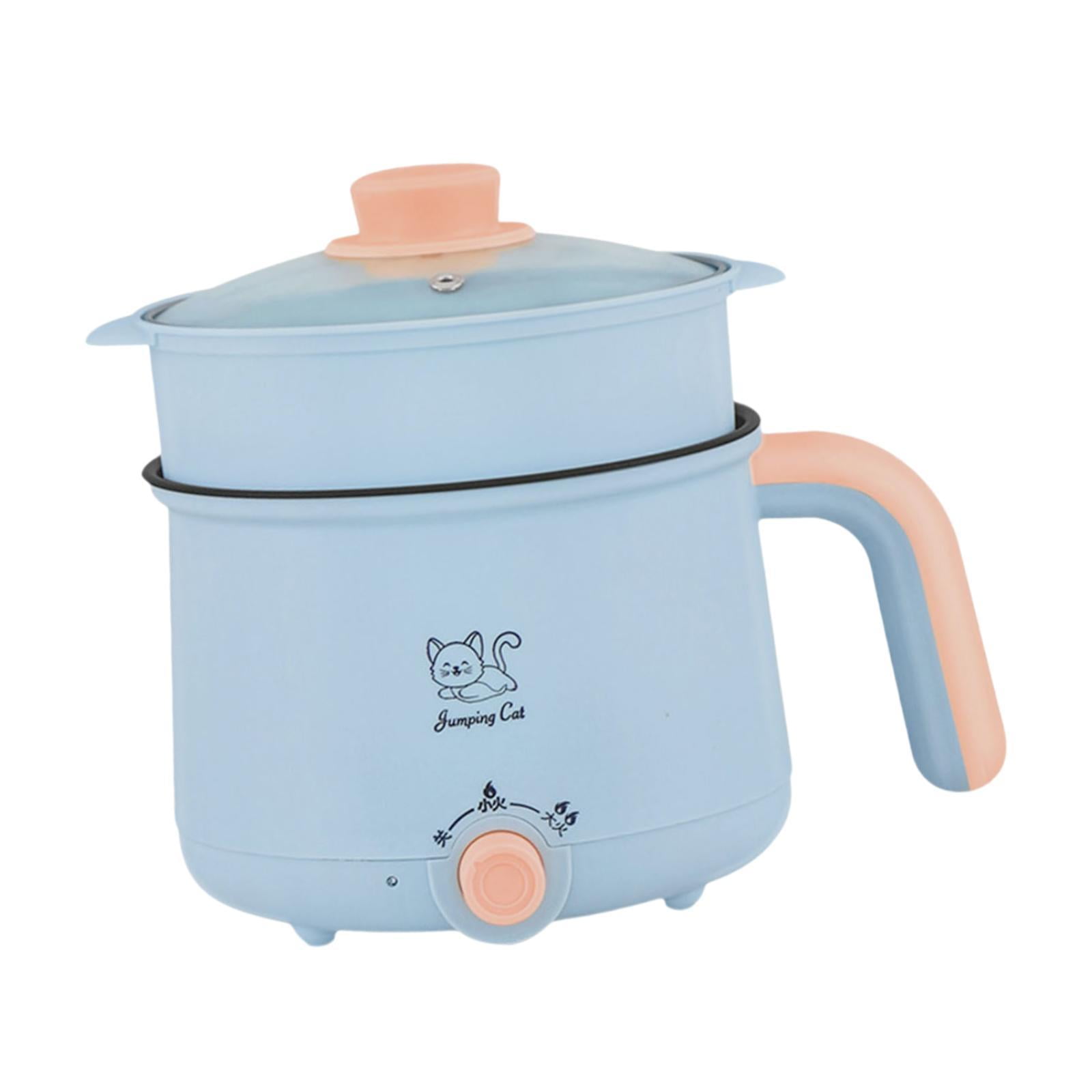 Uucntr - Olla Eléctrica De 1,8 L Ajustable Para El Hogar, Para Fideos, Sopa, Avena, Huevos Y Vaporera De Polipropileno