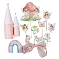 Magideal - 13 Adornos Para Tartas De Hadas, Decoración Para Tartas, Artículos Para Fiestas, Palillos Para Cupcakes De Cumpleaños Para Despedidas De Soltera, Fies