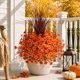 thumbnail image 4 of Flores artificiales HyeFlora 12 ramos F naranja, 4 of 7