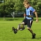 thumbnail image 3 of Cinturón de entrenamiento de fútbol individual, ayuda para practicar fútbol para niños, entrenador de fútbol, voleibol y rugby, se adapta a la pelota., 3 of 8