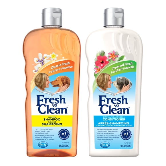 Paquete de champú y acondicionador Petag Fresh 'n Clean 532 ml