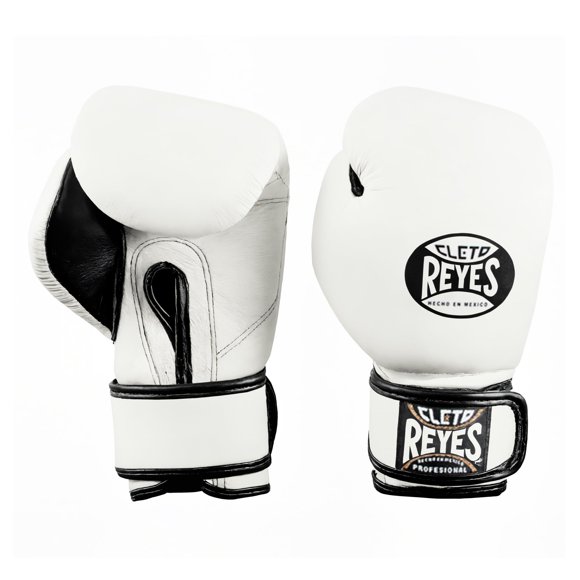 Guantes de boxeo CLETO REYES para niños, cuero blanco 159 g