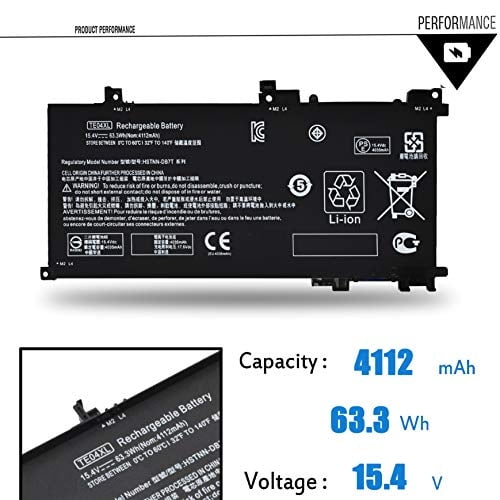 Emaks TE04XL Batería para HP Owmen 15-ax 200:15 -ax250wm 15-ax210nr 15