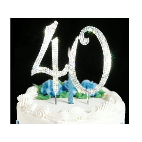 Fiesta De 40 Cumpleaños O Aniversario De Cake Topper Scotamalone