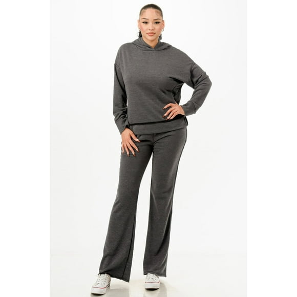 Conjunto de Dos Piezas de Sudadera Lavada