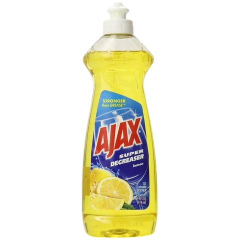 Detergente Para Platos Ajax Súper Desengrasante Limón 414 Ml