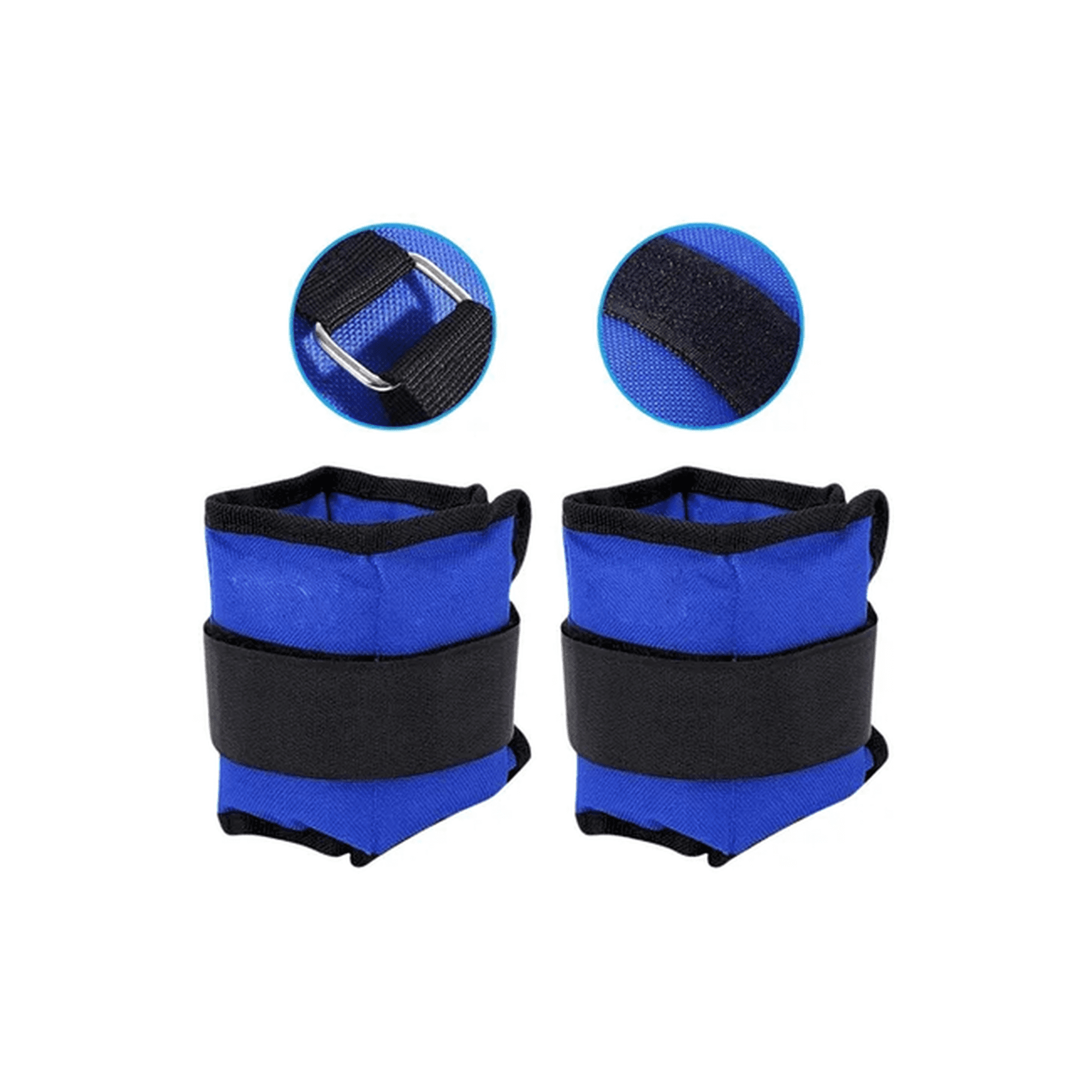 Genérico - Par De Pesas Tobillera/muñequera De 0,5kg C/u Total 1kg Color Azul