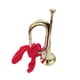 thumbnail image 4 of Cobre y latón Bugle Marching Bugle Instrumento de música con boquilla Scouting Trompeta Bugle Trompeta de caballería para principiantes Adultos , Dorado, 4 of 5