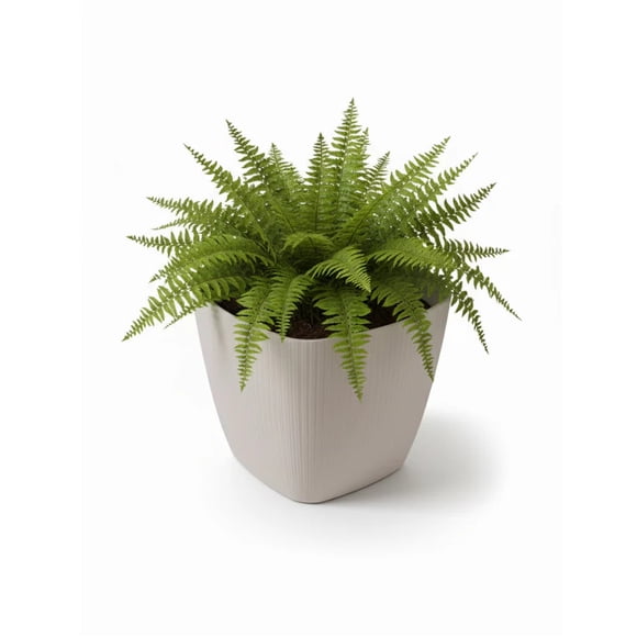 Macetero Vercelli Cuadrado 18 Blanco Set x3 Unidades – Bosco