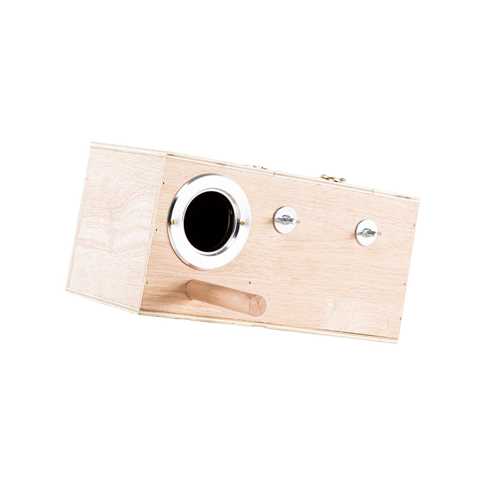 Caja De Apareamiento De Casa De Anidación De Nido De Pájaro Caja De Cría De Loros De Periquitos Para Incubar 30x15x15cmCuelgue Derecho
