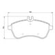 thumbnail image 2 of Pastillas Freno para auto Mercedes Benz C220 2008-2014 Delantero, 2 of 4