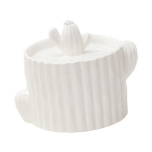 Ioensy - Fuente De Agua Para Gatos Dispensador De Agua Para Perros Tazón De Agua Potable Silencioso Blanco