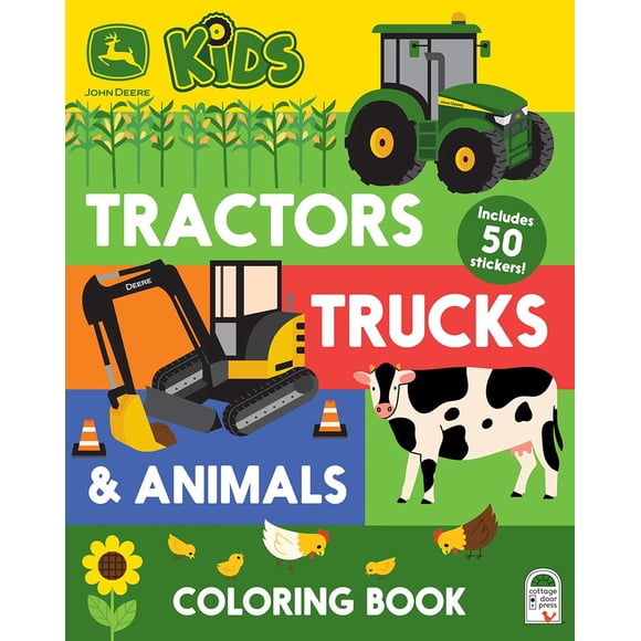 Libro para colorear John Deere para niños – Cottage Door Press