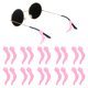 thumbnail image 1 of Uxcell 15 pares de ganchos de silicona antideslizantes para gafas, sujetadores de patillas para uso diario, rosa, 1 of 6