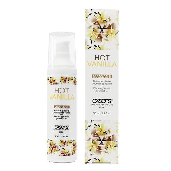 Aceite de Masaje EXSENS Hot Vanilla 50 ml Vegano y Comestible