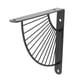 thumbnail image 3 of Soporte Para Estantería Decorativa En Forma De Abanico Con Tornillos Estantería Para El Hogar Negro 20cm, 3 of 5