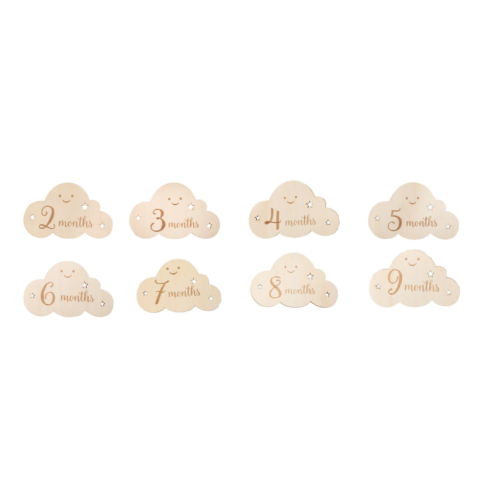 Bothyi - 8 Tarjetas De Hito Para Bebé, Cartel De Anuncio De Nacimiento Para Niño Y Niña, Regalos Para Recién Nacidos