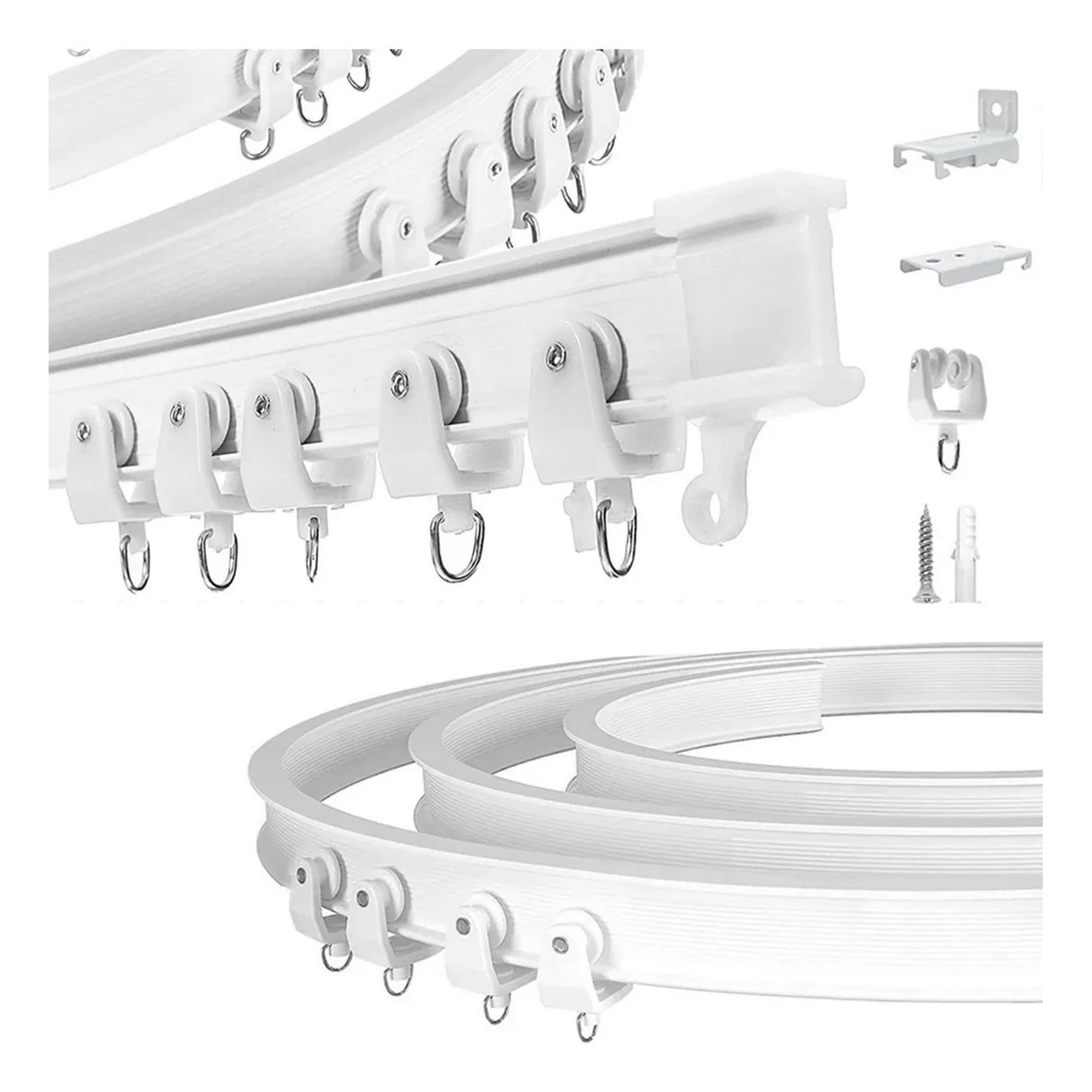 Genérica - 3mts Riel Para Cortina De Techo Riel De Techo Soporte