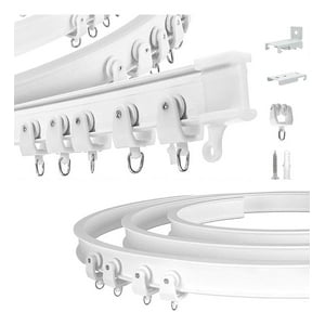 Genérica - 3Mts Riel Para Cortina De Techo Riel De Techo Soporte