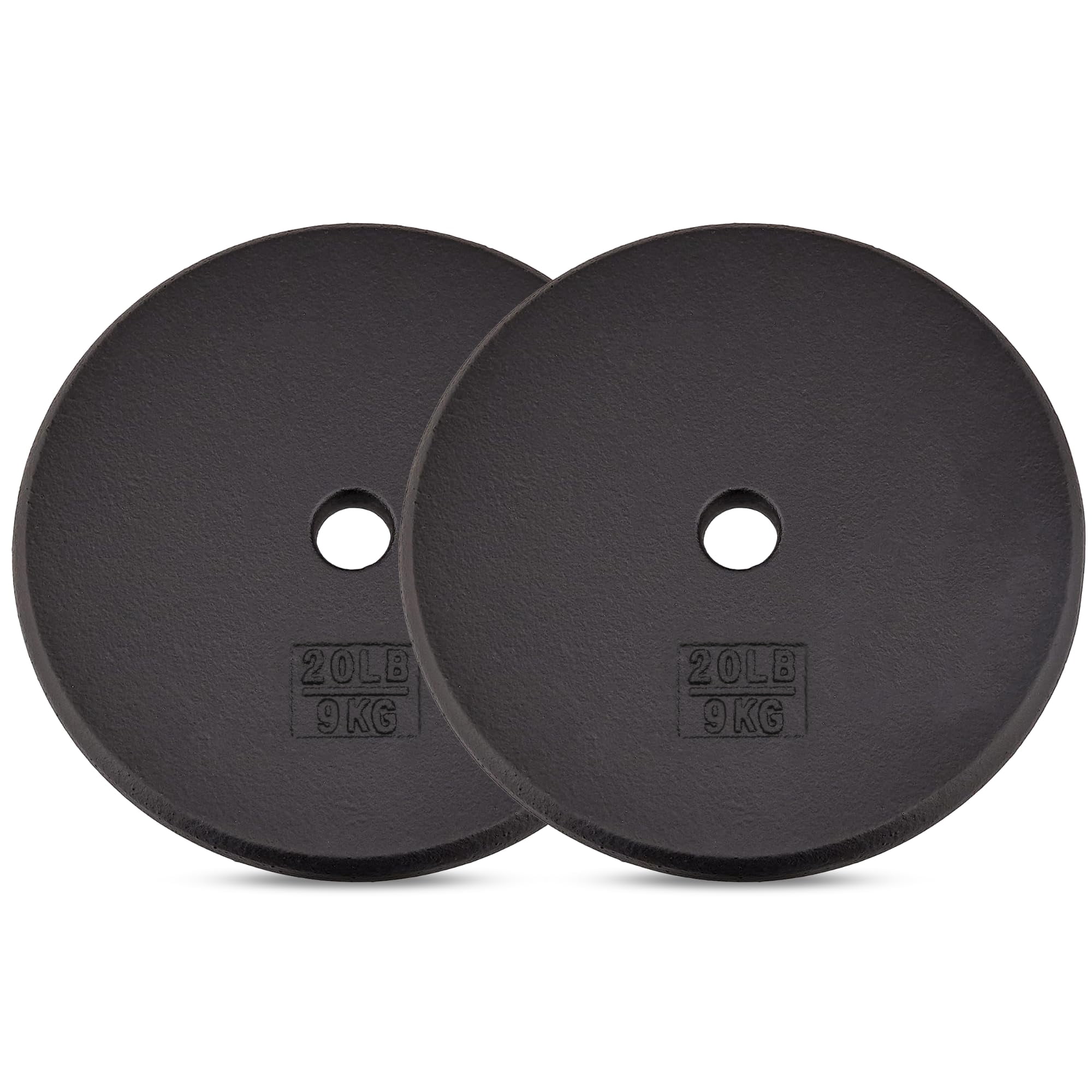 Placa De Pesas Yes4all De Hierro Fundido Estándar De 9 Kg (20 Libras), Par