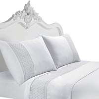 Mallorca - Juego De Sábanas T180 Broderie Blanco 1,5 Plazas