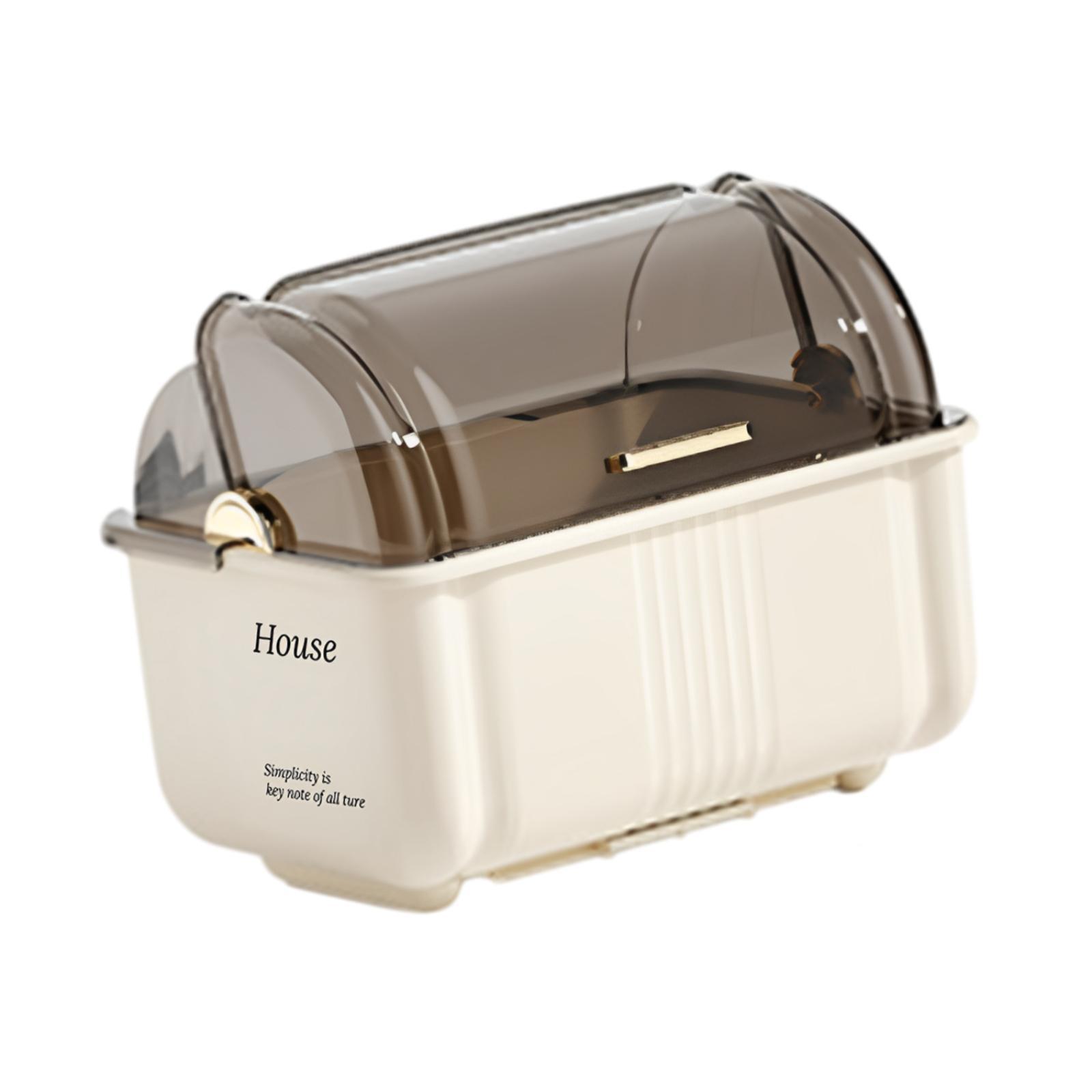 Magideal - Estante De Secado De Platos Con Tapa De Tapa Ratería De Tazón De Tazón, Palillo De Tazón Drainer Plato De Cocina Bandeja Para El Mostrador De La Cocin L