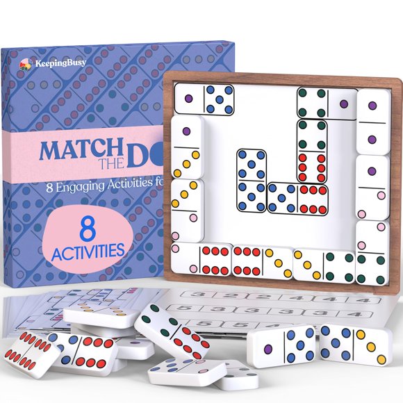 Kit de actividades Keeping Busy Match the Dots Dominos Dementia