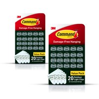 Light Clips Command Outdoor, 40 Tiras Transparentes, 48 Tiras, Resistentes Al Agua