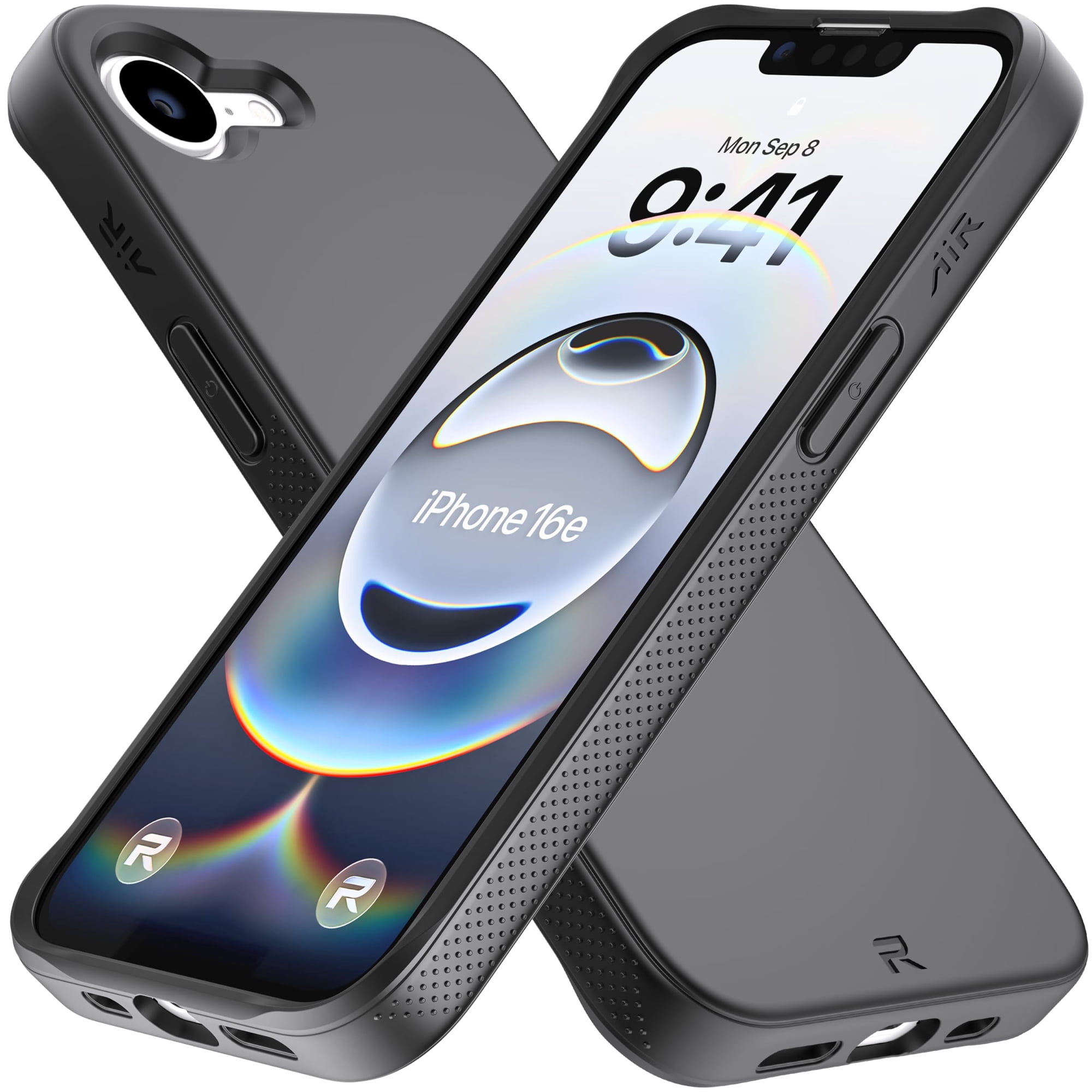 Phone Rebel - Funda Para Teléfono Rebel Air² Iphone 16e Magsafe Tpu Negra De 6.1 Pulgadas