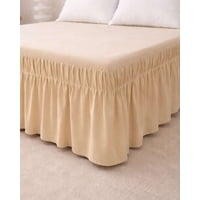 Mylhogar - Faldon De Cama Con Plisado Elegante 2 Plazas