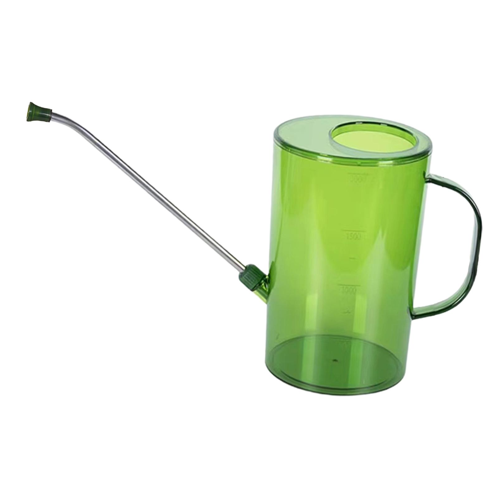 Ioensy - Regadera De Jardín De 68 Oz Con Pico Largo Para Plantas De Jardinería De Interior Plantas De Casa Verde